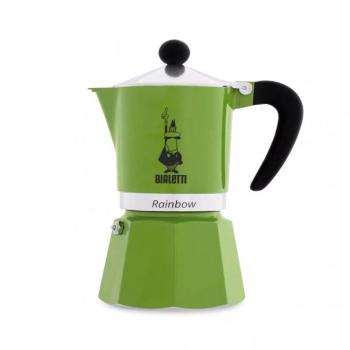 Bialetti Rainbow kotyogós kávéfőző, 3 adagos – zöld kép