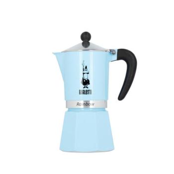 Bialetti Rainbow kotyogós kávéfőző, 6 adagos – világoskék (azzurra) kép