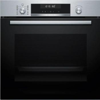 Bosch HBG578ES3 Beépíthető Sütő 10 funkcióval, Digit. Kijelzővel, 71 L, Teleszkópos sütősín, Öntisztító funkció: Pirolitikus kép