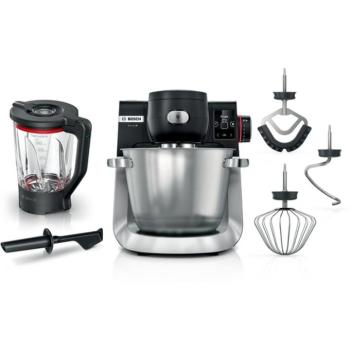 Bosch MUMS6ZS17 konyhai robotgép mérleggel 1600W fekete-szálcsiszolt acél Serie6 kép