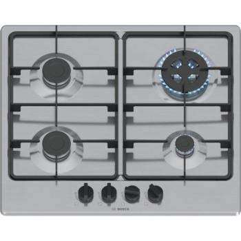 Bosch PGH6B5K60 beépíthető gázfőzőlap nemesacél 60cm Serie4 kép