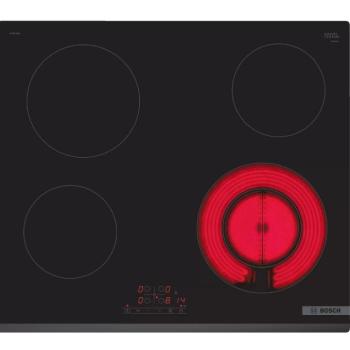 Bosch PKF631BB2E Beépíthető Kerámia főzőlap Keret nélküli,6600 W,Érintőszenzoros,Gyerekzár,nélkül kép