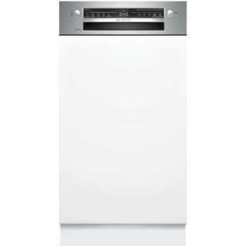 Bosch Serie 2, Félig beépíthető mosogatógép, 45 cm, Szálcsiszolt... kép