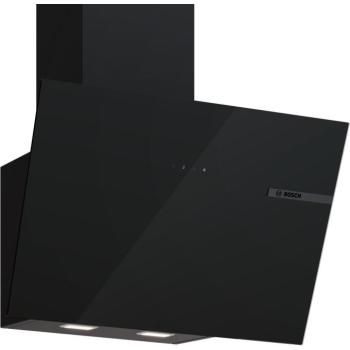 Bosch Serie 4, Falra szerelhető páraelszívó, 60 cm, Fekete üveg,... kép