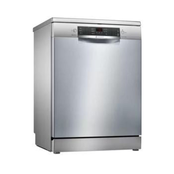Bosch SMS46KI01E Szabadonálló mosogatógép 13 teríték, 9.5 L fogyasztás, 7 program, 46 db zajszint, E energiaosztály, Alsó evőeszköztartó kosár, 60 cm, Digit. kijelző kép