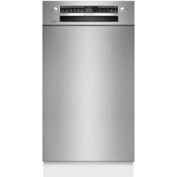 Bosch SPU4HMS10E Aláépíthető mosogatógép, bútorlap nélkül 10 teríték, 9.5 L fogyasztás, 6 program, 44 db zajszint, E energiaosztály, Felső evőeszköztartó tálca, 60 cm, Digit. kijelző kép