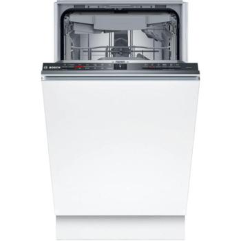 Bosch SPV2HMX42E Beépíthető mosogatógép, 10 teríték,9.5 L,5 prog.,46 dB,E,Felső evőeszk.,45 cm,Digit.kijelző, Autom.ajtónyit.nélkül
