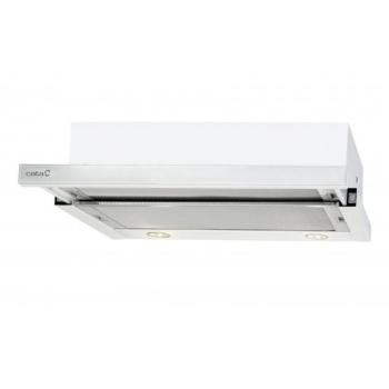 Cata TF-2003/60 LED WHITE GLASS Beépíthető Kihúzható páraelszívó LED világítás 1 db motor, 340 m3/h, 46-57 dB zajszint, 60 cm széles, C Energiaosztály kép