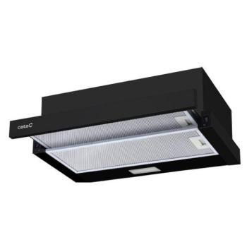 Cata TFB-5160 BK Beépíthető Kihúzható páraelszívó LED világítás 1 db motor, 300 m3/h, 48-61 dB zajszint, 60 cm széles, C Energiaosztály kép