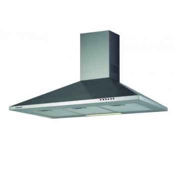 Cata V-900 X/L inox Fali páraelszívó LED világítás 1 db motor, 420 m3/h, 53-65 dB zajszint, 90 cm széles, C Energiaosztály kép