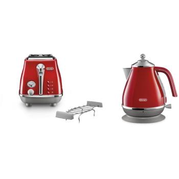De'Longhi Icona Capitals Breakfast Collection - Piros (KBOC2001. R & CTOC2103. R) kép