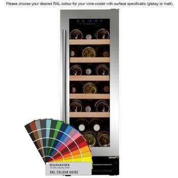 Dunavox DAUF-19.58C beépíthető borhűtő RAL 19 palackos kép