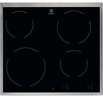 Electrolux EHF6240XXK Beépíthető Kerámia főzőlap Fém keretes,6500 W,Érintőszenzoros,Gyerekzár,nélkül kép