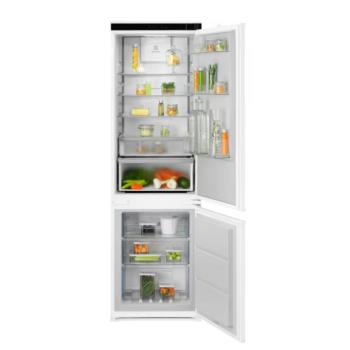 Electrolux ENA7CD18S beépíthető alulfagyasztós hűtőszekrény TwinTech NoFrost 178cm kép