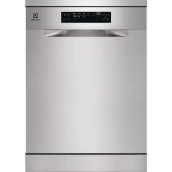 Electrolux ESS47420SX Szabadonálló mosogatógép 13 teríték, 10 L fogyasztás, 8 program, 44 db zajszint, C energiaosztály, Alsó evőeszköztartó kosár, 60 cm, Digit. kijelző kép