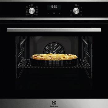 Electrolux LOE8P38Z Beépíthető Sütő gőzfunkcióval,72 L,k,Teleszkópos sütősín,pirolitikus tisztítással kép