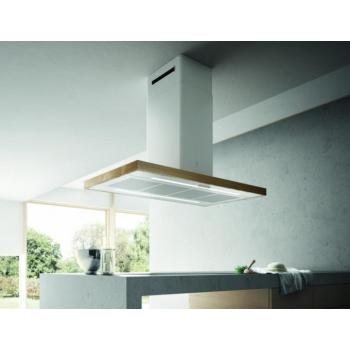 Elica BIO ISLAND WH/A/120 ROVERE Sziget páraelszívó fehér LED világítás 1 db motor,757 m3/h,32-69 dB,119.8 cm széles,A+ kép
