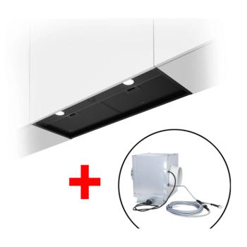 Elica BOXIN LX/BL MAT/A/90 páraelszívó motor nélkül + SEM1T850 külső motor kép