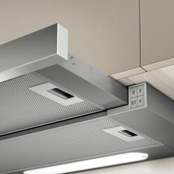 Elica ELITE 14 LUX GRIX/A/50 Beépíthető Kihúzható páraelszívó Halogén világítás 1 db motor, 336 m3/h, 47-65 dB zajszint, 50 cm széles, E Energiaosztály kép