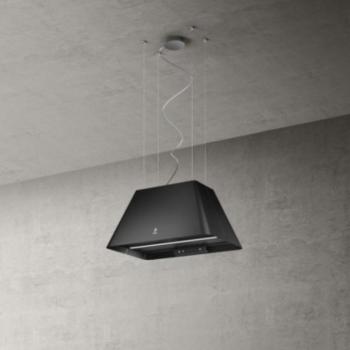 Elica IKONA LIGHT BL/F/60 fekete Sziget páraelszívó LED világítás 1 db motor,605 m3/h,47-62 dB,60 cm széles,A kép