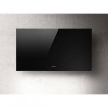 Elica PLAT BL/F/55 fekete üveg Fali páraelszívó LED világítás 1 db motor,730 m3/h, 69 dB,55 cm széles,A kép