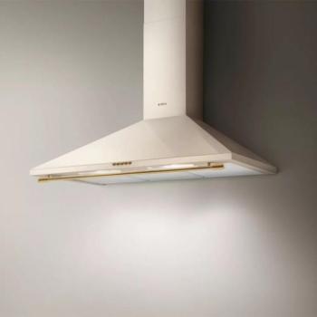 Elica TAMAYA RAIL CRBR/A/90 bézs/bronz Fali páraelszívó kürtős LED világítás,435 m3/h,290 m3/h, 56-65 dB,90 cm széles kép