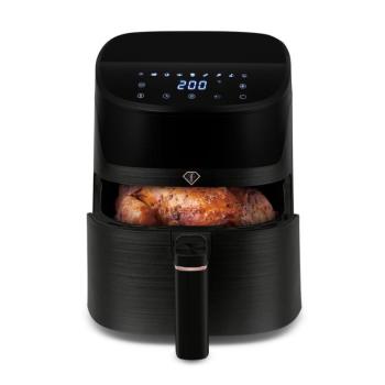 Fahion by Berlinger Haus Forrólevegős sütő 6L - Fekete, Rosegold kép