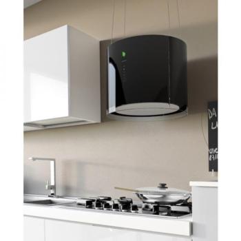 Falmec EOLO E.ion BLACK Sziget páraelszívó LED világítás 1 db motor,450 m3/h,56-65 dB,45 cm széles,B kép