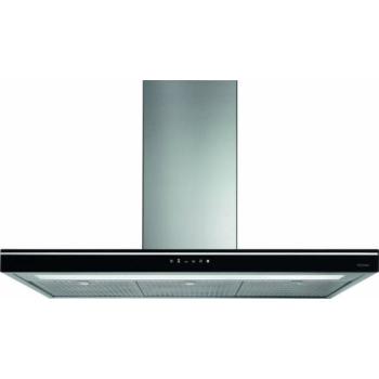 Falmec LUCE 90 Fekete Sziget páraelszívó Neon világítás 1 db motor, 680 m3/h, 49-62 dB zajszint, 90 cm széles, C Energiaosztály kép
