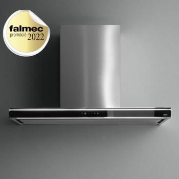 Falmec LUMINA EVO NRS 90 fekete Fali páraelszívó Neon világítás 1 db motor, 610 m3/h, 37-55 dB zajszint, 90 cm széles, B Energiaosztály kép
