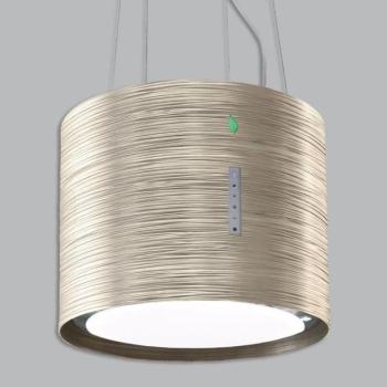 Falmec TWISTER E.ion TITANIUM Sziget páraelszívó LED világítás 1 db motor, 450 m3/h, 56-65 dB zajszint, 45 cm széles, B Energiaosztály kép
