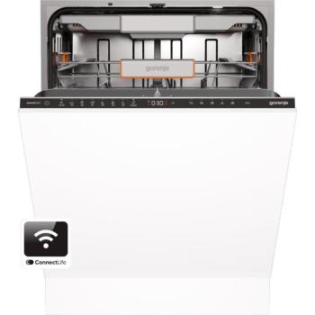 Gorenje GV693A65UVAD Beépíthető mosogatógép, 16 teríték,9.5 L,8 prog.,38 dB,A,Felső evőeszk.,60 cm,Digit.kijelző, Autom.ajtónyit. kép