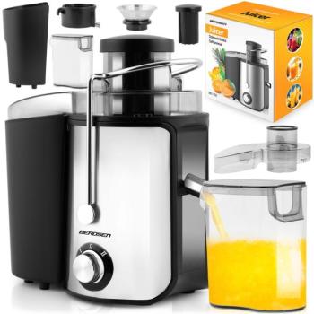 Gyümölcsprés-Gyümölcscentrifuga 600W BD-750 fekete, rozsdamentes , Berdsen (375000) kép