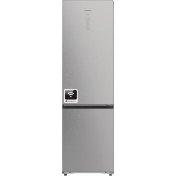 Hisense RB5P410SACC alulfagyasztós hűtőszekrény 203x60x66cm inox kép