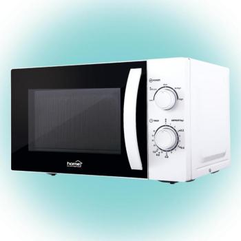 Home HG MH 21 mikrohullámú sütő, 700 W, 20 literes, 5 fokozatban állítható teljesítmény, fehér kép
