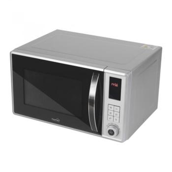 HOME Mikrohullámú sütő, grill funkcióval, digitális, ezüst, 800 W / 1000 W 23 literes gyxerekzár és grill funkció kép
