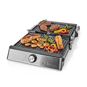 Kapcsolat Grill | 2000 W | 29 x 23 cm | Állítható hőmérséklet-szabályozás | Műanyag / Rozsdamentes Acél kép
