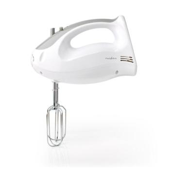 Kézi mixer | 200 W | 5 Sebesség Beállítás | Turbó funkció | 2 Habverő / 2 Tészta Tartó | Fehér / Szürke kép