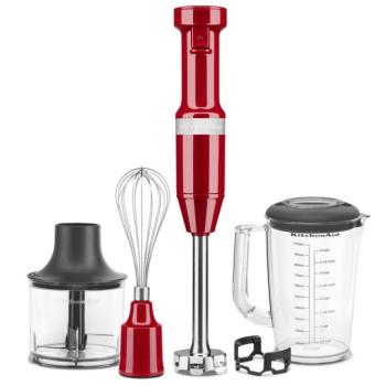 KitchenAid 5KHBV83EER botmixer szett piros kép