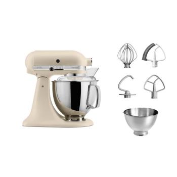 KitchenAid Artisan billenőfejes konyhai robotgép 4,8 L extra tartozékokkal – lenvászon kép