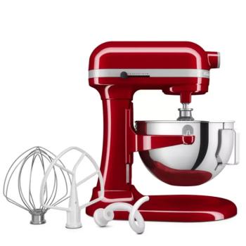 KitchenAid Heavy Duty 5KSM55SXXEER emelőkaros robotgép 5,2L piros kép