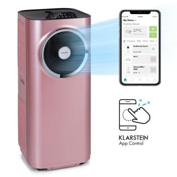 Klarstein Kraftwerk Smart 12K, klíma 3 az 1-ben, 12 000 BTU, vezérlés alkalmazáson keresztül, távirányító