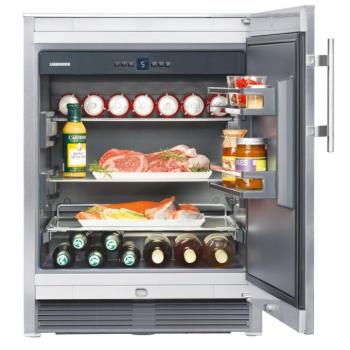 Liebherr OKes 1750 Kültéri Egyajtós hűtőszekrény B Energiaosztály, Hűtő: 109L, Nofrost nélkül, Zajszint: dB, Szél: 59.8 cm, Mag: 81.8 cm, Mély: 57.5 cm, Digitális kijelzővel kép
