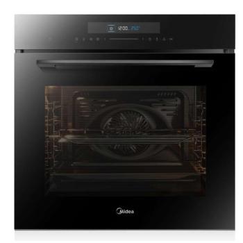Midea 7NP30T0B beépíthető sütő fekete pirolítikus MD1902007 kép