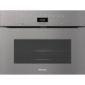 Miele H 7440 BMX grafitszürke fogantyú nélküli mikrohullámú üzemmóddal kombinált sütő kép