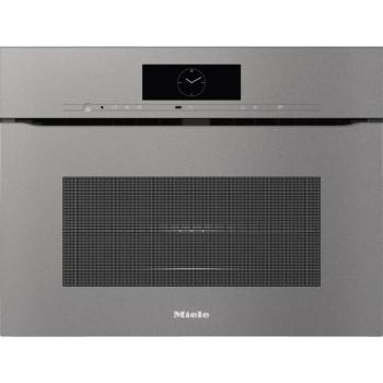 Miele H 7840 BMX grafitszürke fogantyú nélküli mikrohullámú üzemmóddal kombinált sütő kép