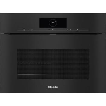 Miele H 7840 BPX Obszidiánfekete beépíthető fogantyú nélküli kompakt sütő kép