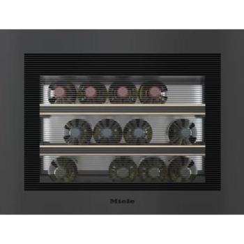 Miele KWT 7112 iG 125 Gala Ed Matt obszidiánfekete beépíthető bortemperáló kép