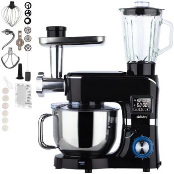Ruhhy 25728 Konyhai robotgép, 6,2 l, 2000 W, melegítés és húsdaráló funkció, fekete kép