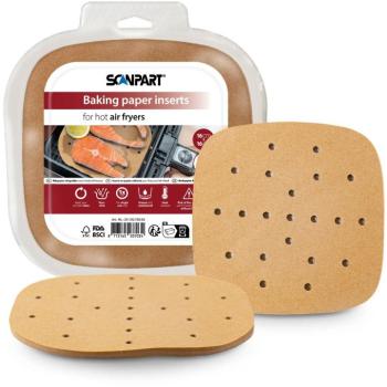 ScanPart perforált papír forrólevegős sütőkhöz, 16 × 16 cm, 100 darab kép